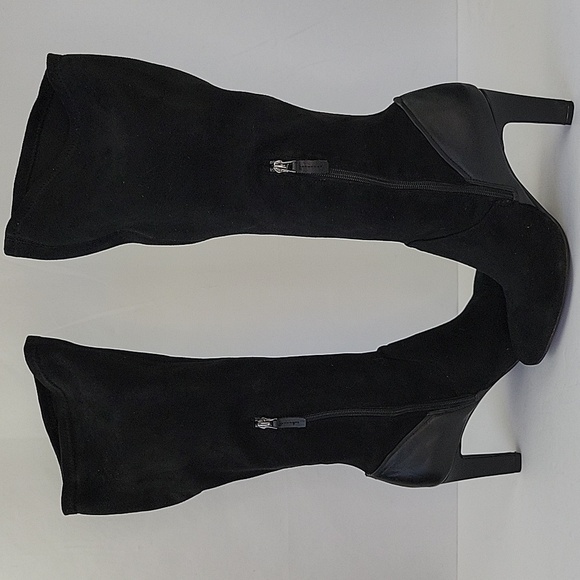 Franco Sarto Stampeed Over Knee Boots Black Size 9.5 - Picture 3 of 16